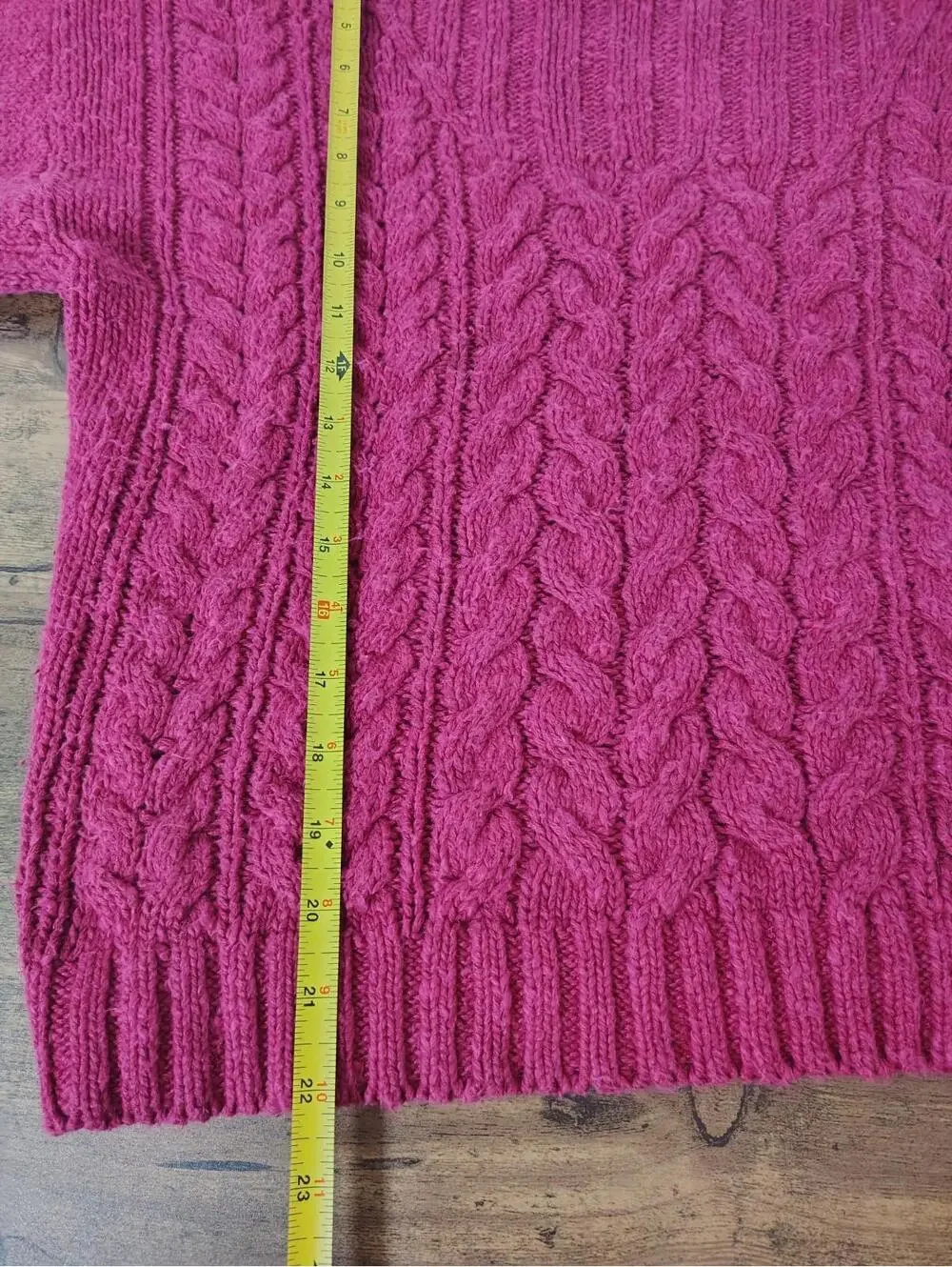 VTG 90s Outback Red Cable Knit Henley Sweater BarbieCore M Pink Linen cotton